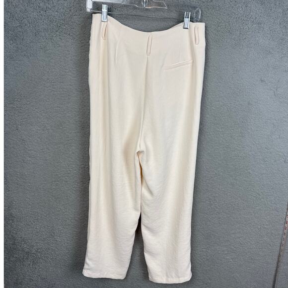 ASTR The Label Womens Wide Leg Pants Cream High Waisted Size M NWOT Flowy Boho - Picture 4 of 10